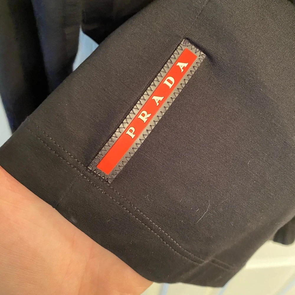 SOLD Thin Prada Hoodie With Nylon Hood and Pocket - Picture 5 of 7
